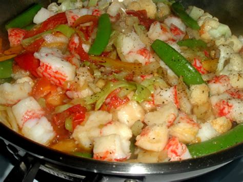 Imitated Crab Recipe .